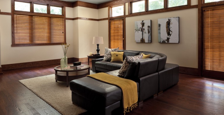 Houston hardwood floor and blinds